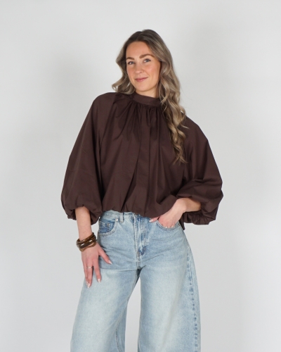 Gossip 12901 BALLON BLOUSE MET STRIK