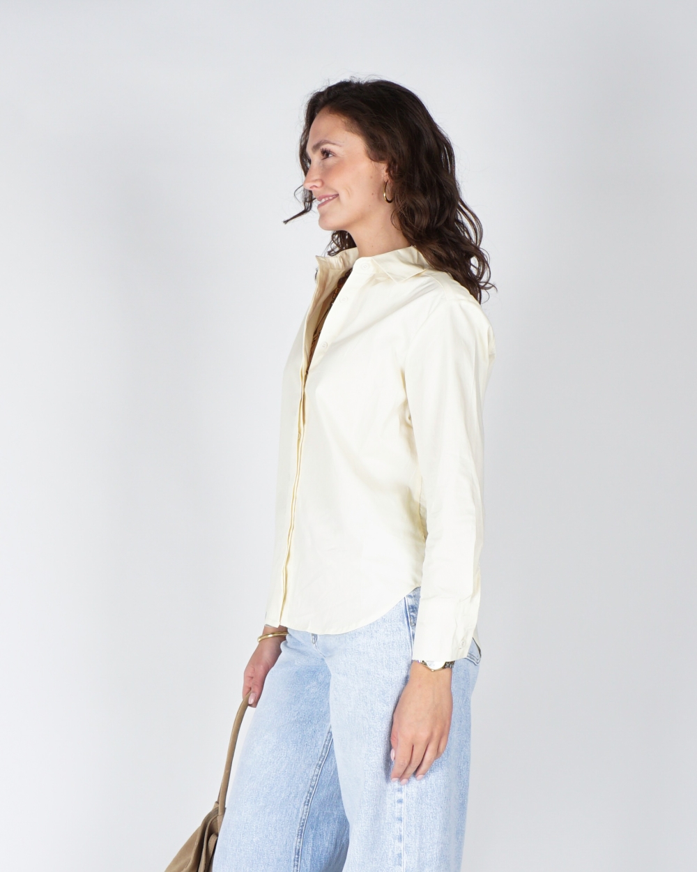 OVERSIZED BASIC BLOUSE LICHTGEEL 