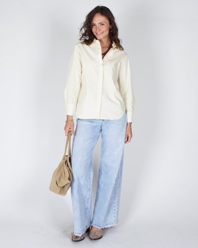 OVERSIZED BASIC BLOUSE LICHTGEEL 