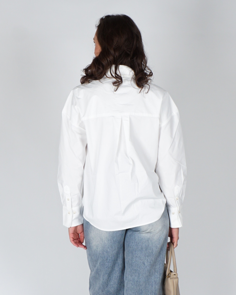 OVERSIZED BLOUSE MET PAILLETTEN CECILE ECRU