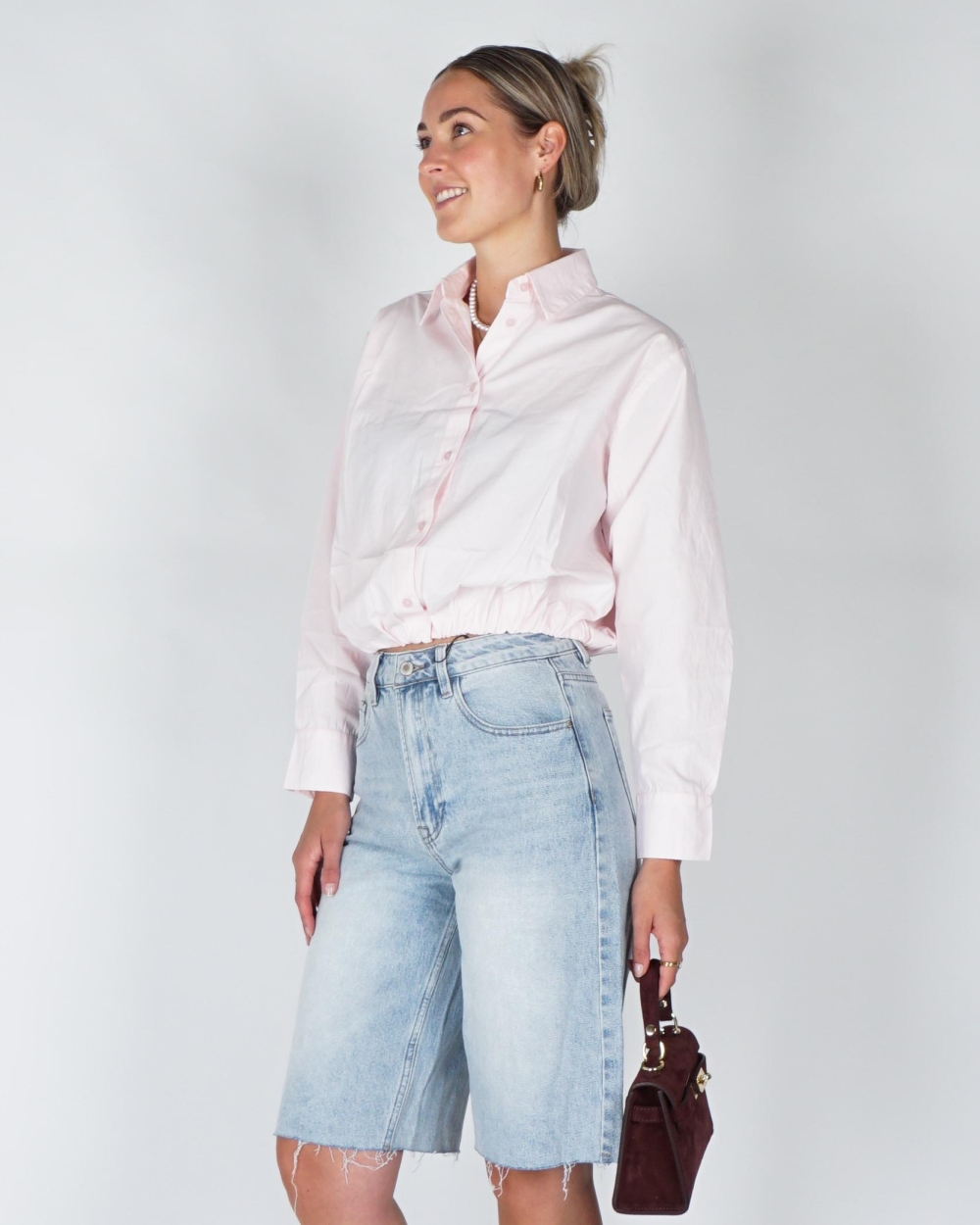Neo Noir EMMANA POPLIN BLOUSE Rose