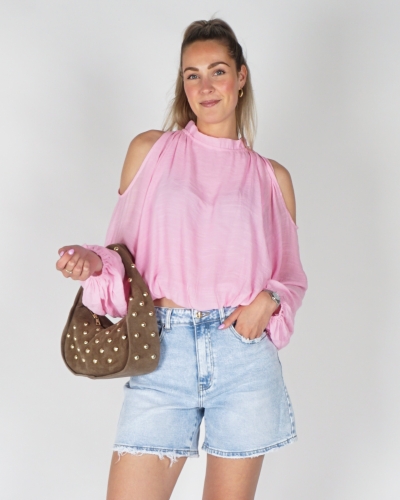 Gossip 13708 BLOUSE MET OPEN SCHOUDER