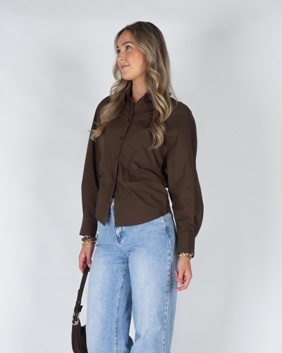 YAYA Blouse met tailleaccent en plo 01-201245-609