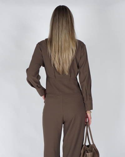 Neo Noir RELINE CREPE BLOUSE Groen