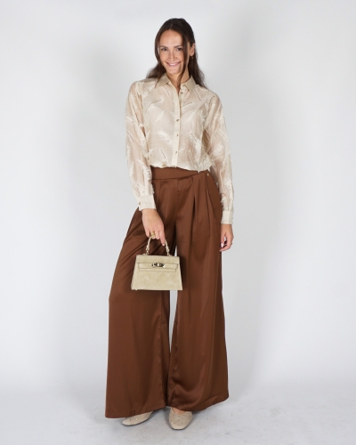 BLOUSE AYSHA VEREN DETAILS ZAND