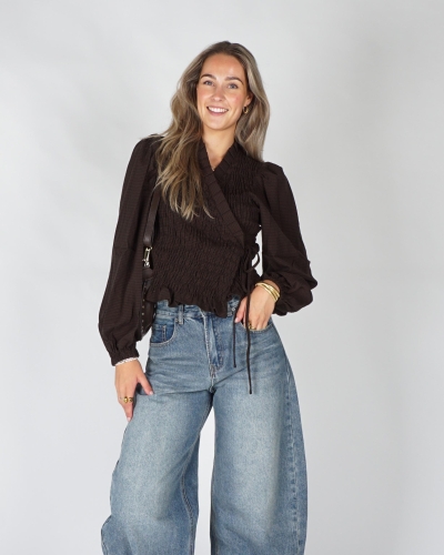 HARPER & YVE BLOUSE DEBBY Bruin