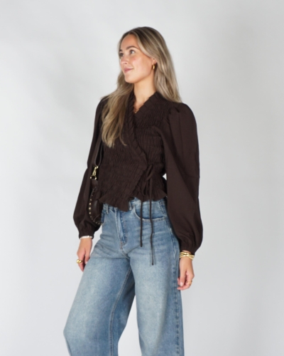 HARPER & YVE BLOUSE DEBBY Bruin