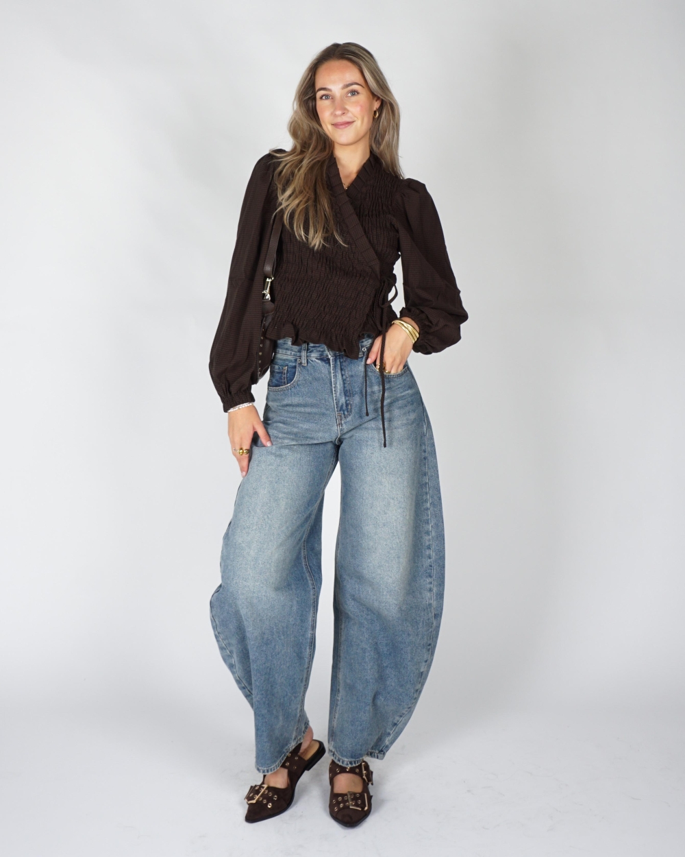 HARPER & YVE BLOUSE DEBBY Bruin
