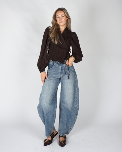 HARPER & YVE BLOUSE DEBBY Bruin
