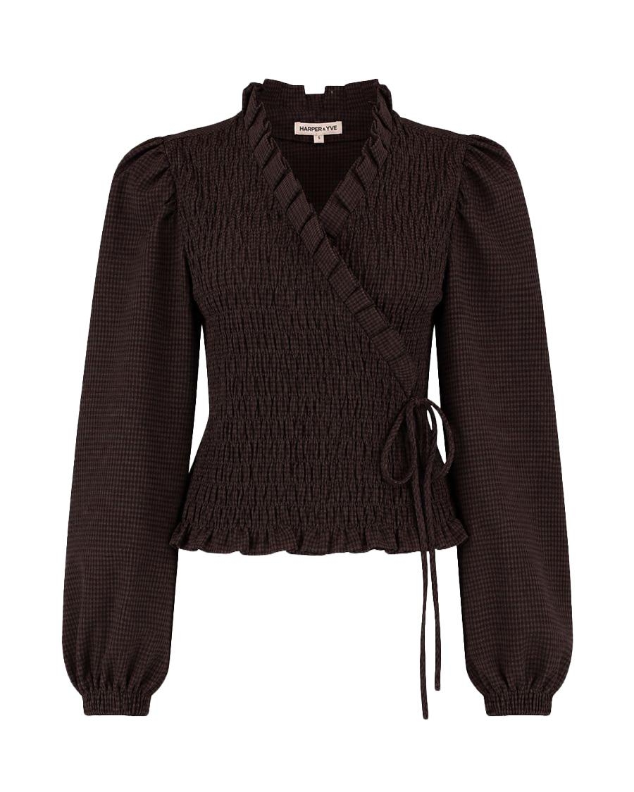 HARPER & YVE BLOUSE DEBBY Bruin