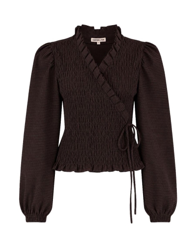 HARPER & YVE BLOUSE DEBBY Bruin