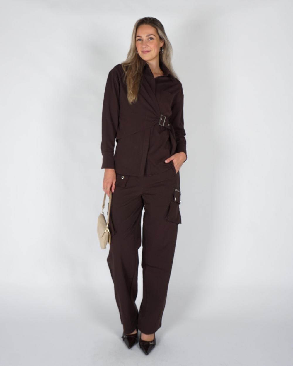 Studio Amaya BLOUSE ROOS Bruin