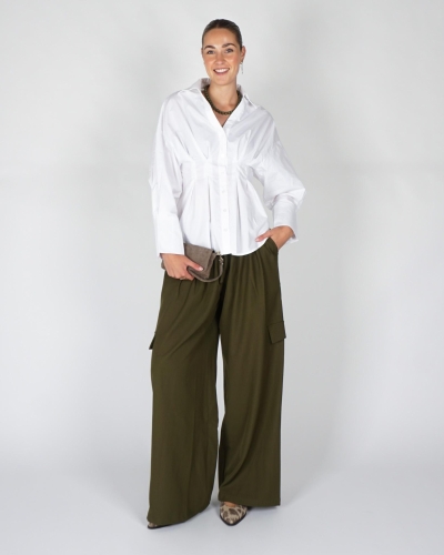 Refined Department GETAILLEERDE BLOUSE GUUSJE Wit