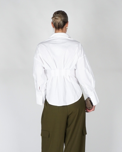 Refined Department GETAILLEERDE BLOUSE GUUSJE Wit
