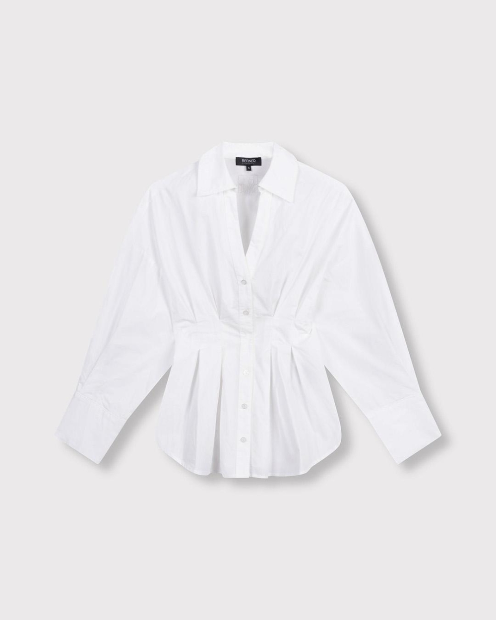 Refined Department GETAILLEERDE BLOUSE GUUSJE Wit