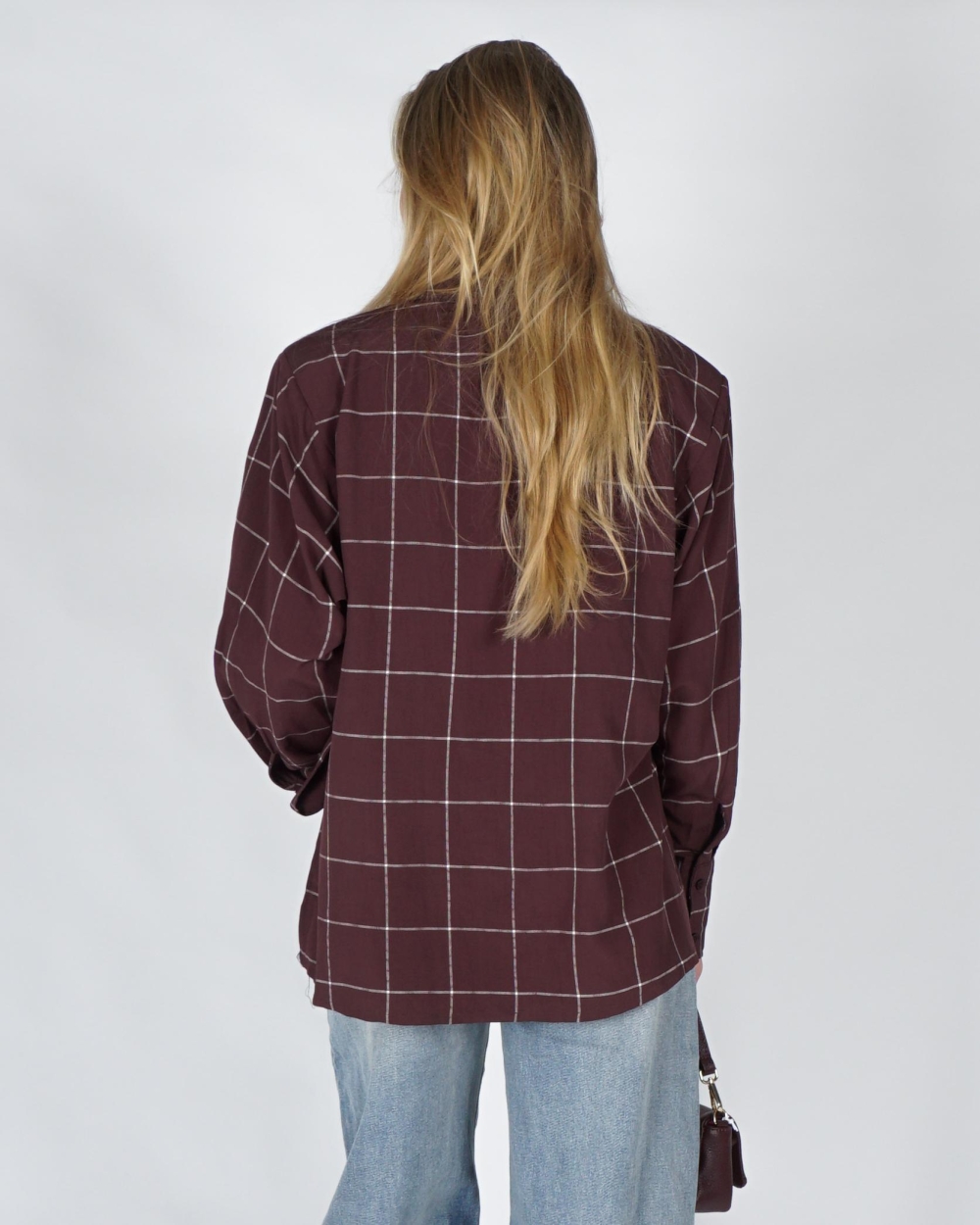 Refined Department CHECK BLOUSE NARO Bruin
