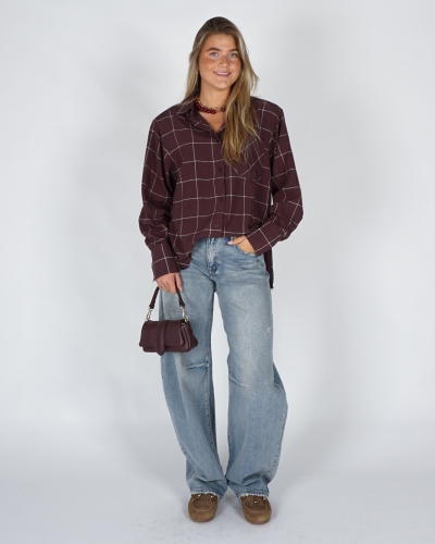Refined Department CHECK BLOUSE NARO Bruin