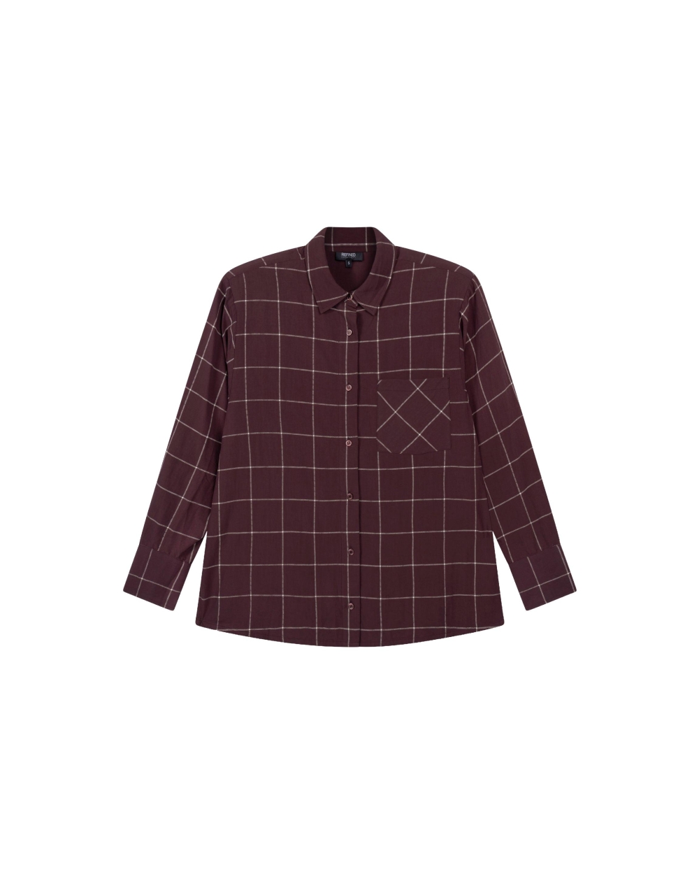Refined Department CHECK BLOUSE NARO Bruin