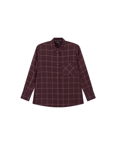 Refined Department CHECK BLOUSE NARO Bruin