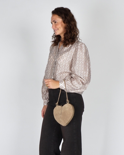 Nukus BLOUSE ANTONELLA PATTERN Beige