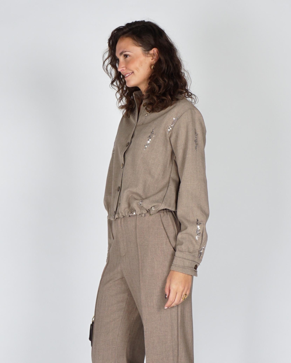 Nukus BLOUSE ANNELYNN PAILLET Beige