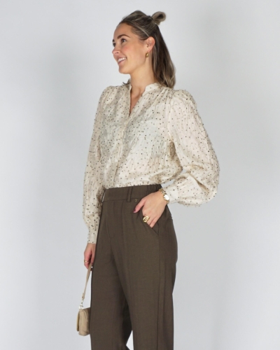 Nukus BLOUSE LIZZY DOTS Ecru