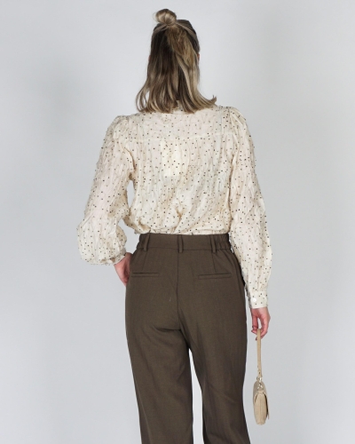 Nukus BLOUSE LIZZY DOTS Ecru