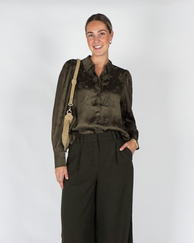 MSCH Copenhagen BLOUSE FLORAN Groen