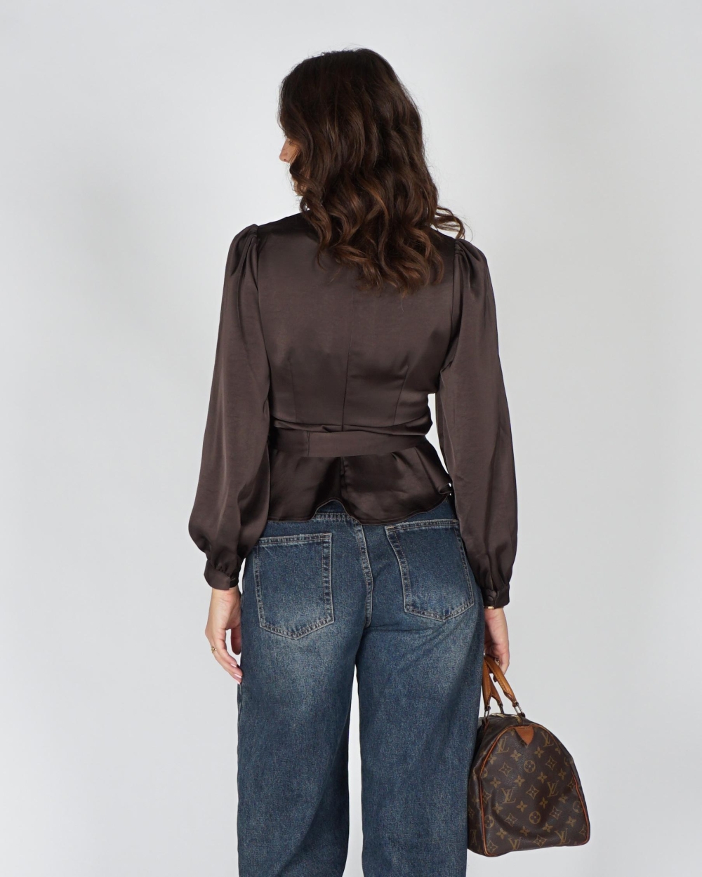 Neo Noir BLOUSE RISTA Donkerbruin