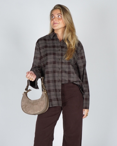 Neo Noir DITA FLANNEL CHECK SHIRT Bruin