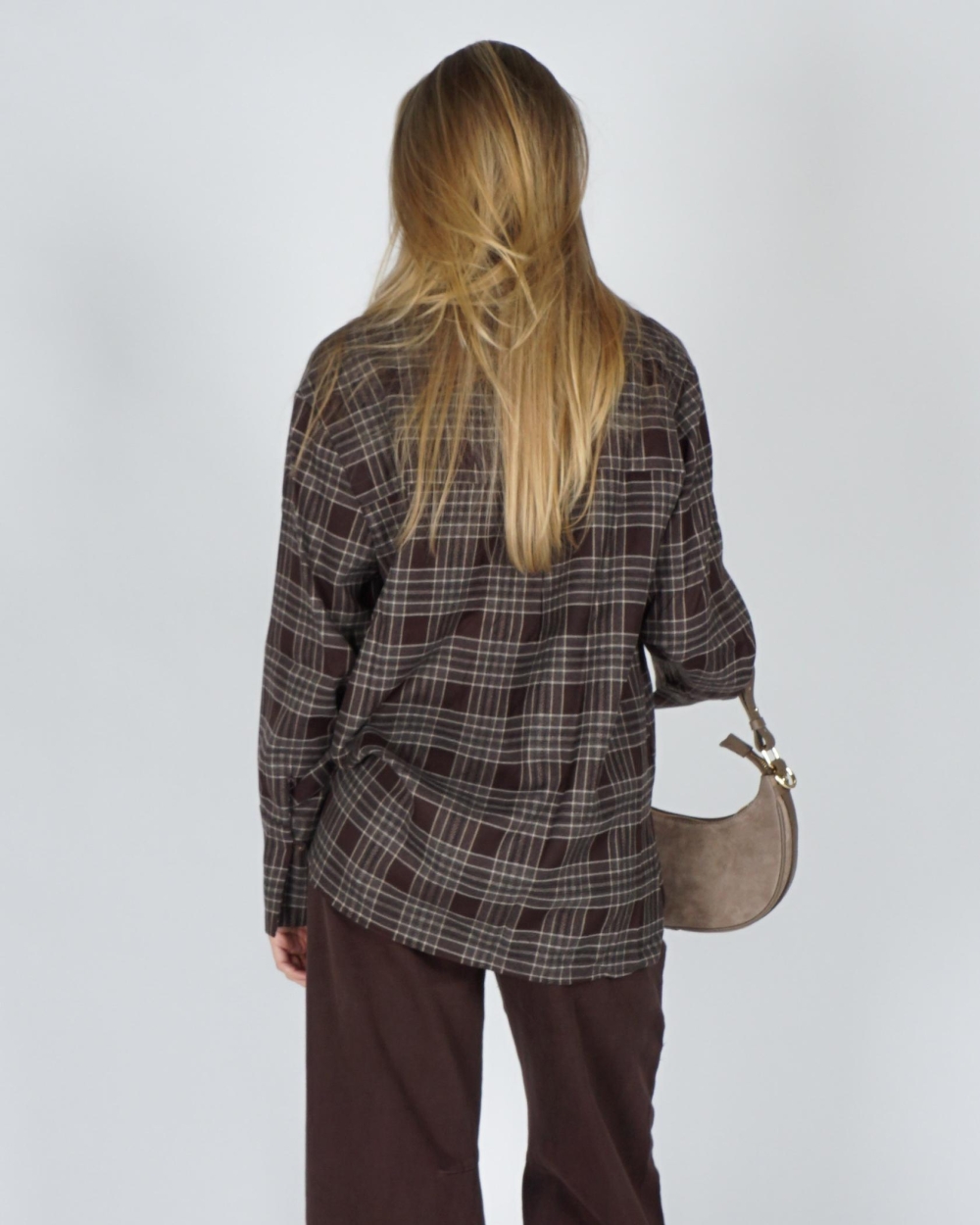 Neo Noir DITA FLANNEL CHECK SHIRT Bruin