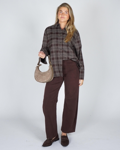 Neo Noir DITA FLANNEL CHECK SHIRT Bruin