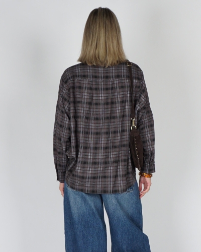 Neo Noir DALMA FLANNEL CHECK SHIRT Grijs