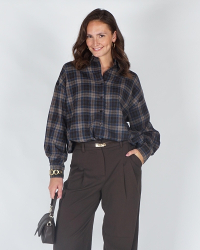 Gossip FLANEL BLOUSE CHECK Bruin