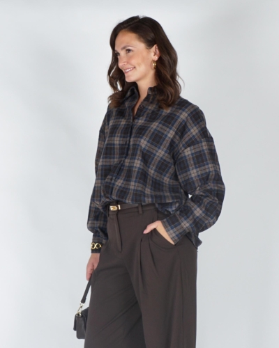 Gossip FLANEL BLOUSE CHECK Bruin