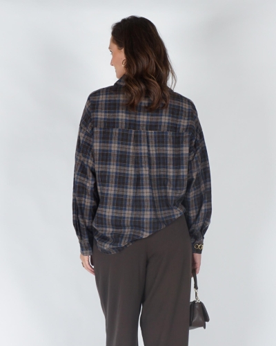 Gossip FLANEL BLOUSE CHECK Bruin