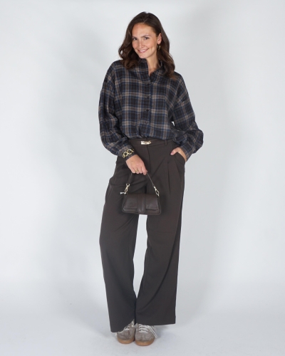 Gossip FLANEL BLOUSE CHECK Bruin