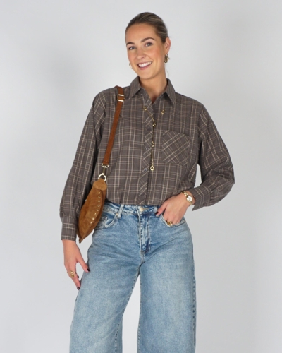 Gossip 65095 BALLON BLOUSE CHECKERED