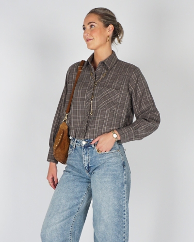 Gossip 65095 BALLON BLOUSE CHECKERED