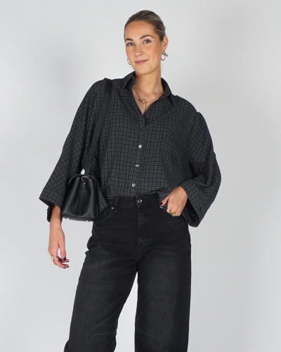 Gossip 65063 CHECK BLOUSE OVERSIZED