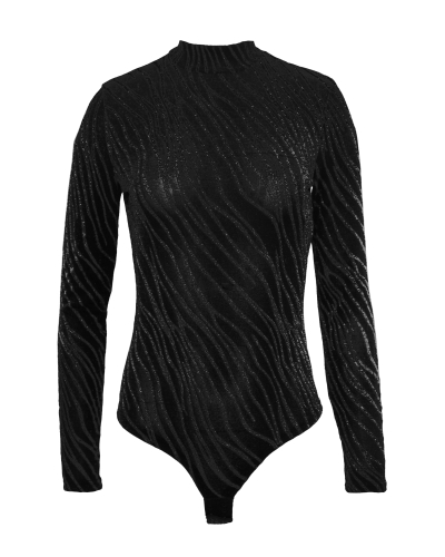 Gossip GOSSIP GLITTER BODY ZEBRA ZWART 