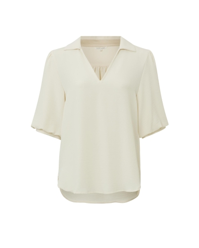 YAYA SHORT SLEEVE TUNIC TOP BEIGE