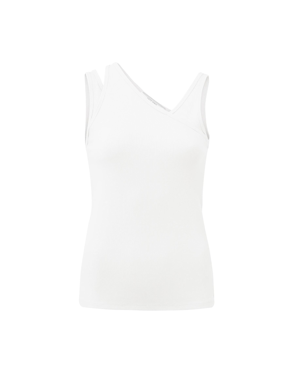 RIB TOP WITH DOUBLE SHOULDER S WIT