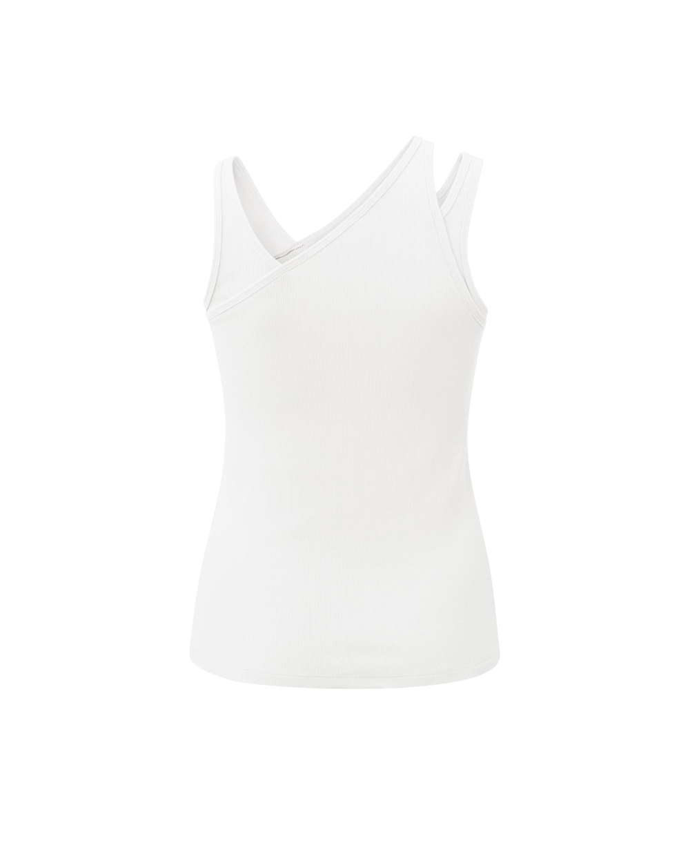 RIB TOP WITH DOUBLE SHOULDER S WIT