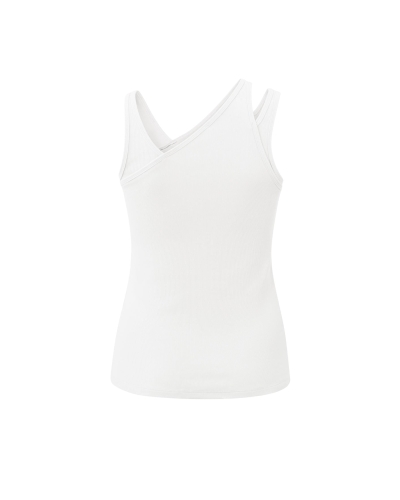 RIB TOP WITH DOUBLE SHOULDER S WIT