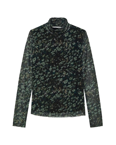 Catwalk Junkie MARY MESH TOP PRINT GROEN