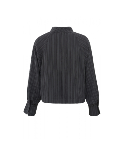 JACQUARD TOP GRIJS