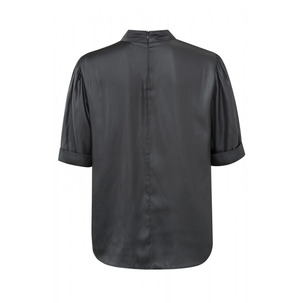 TOP MET KORTE MOUWEN GRIJS