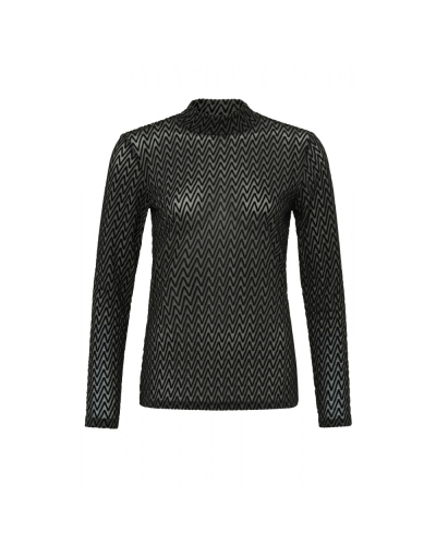 MESH TOP ZWART