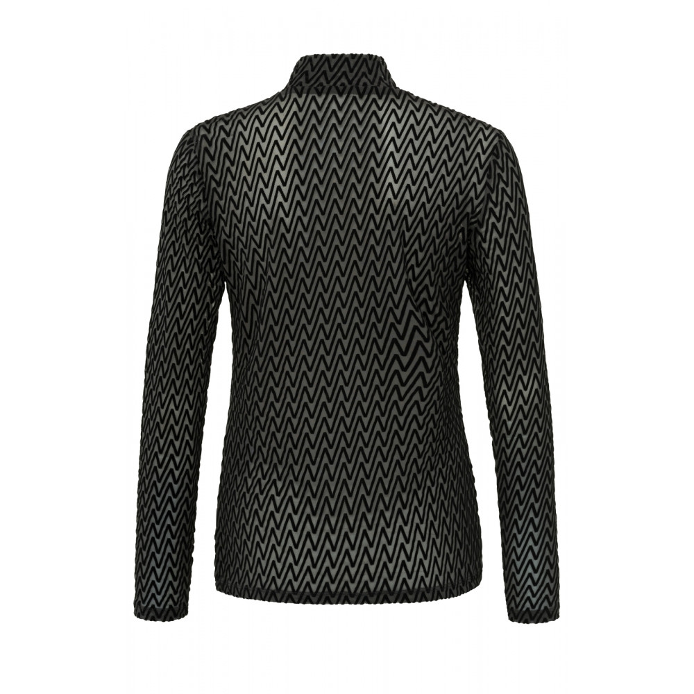 MESH TOP ZWART